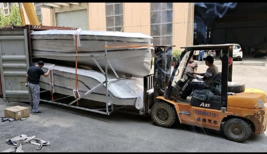 Boat cargo loading operation